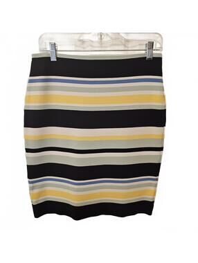 Ann Taylor Factory Skirt Tailored Pencil Summer Nautical Coastal Chic Size 4